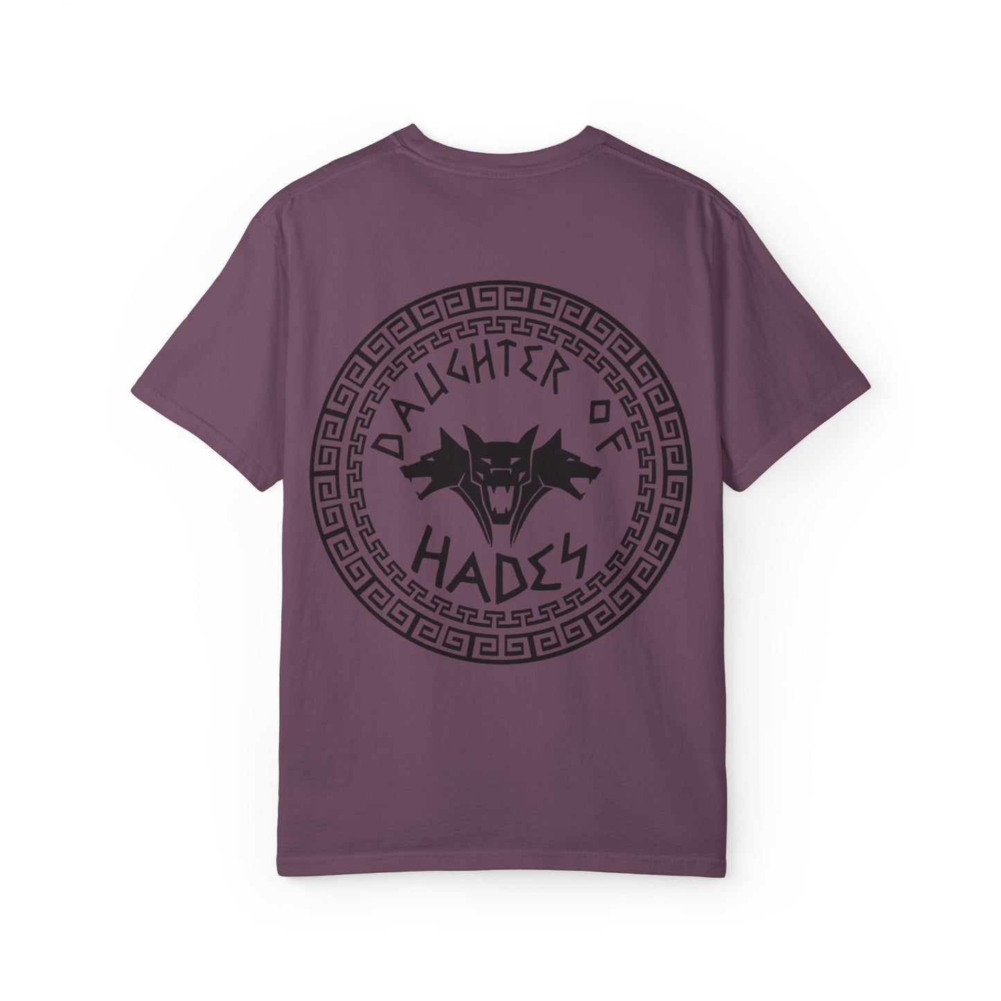 Daughter of Hades T-Shirt — Greek Mythology Cerberus Back Graphic