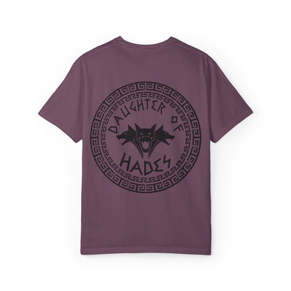 Daughter of Hades T-Shirt — Greek Mythology Cerberus Back Graphic