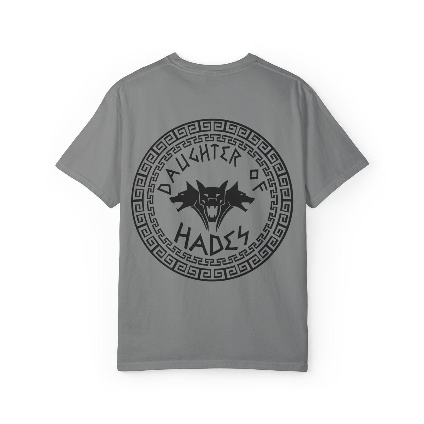 Daughter of Hades T-Shirt — Greek Mythology Cerberus Back Graphic