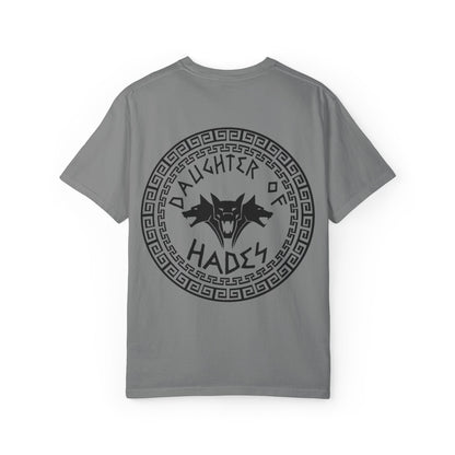 Daughter of Hades T-Shirt — Greek Mythology Cerberus Back Graphic