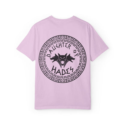 Daughter of Hades T-Shirt — Greek Mythology Cerberus Back Graphic