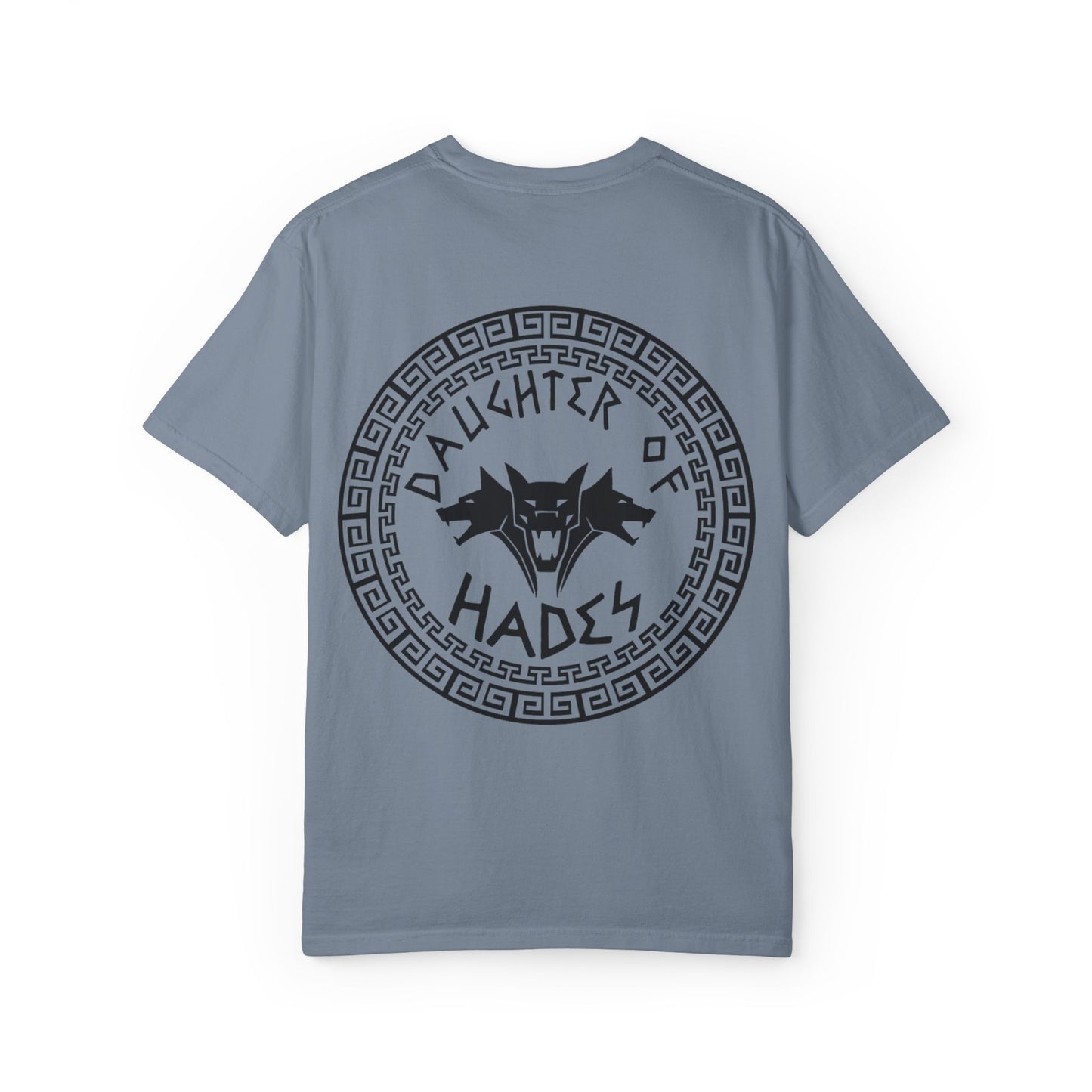 Daughter of Hades T-Shirt — Greek Mythology Cerberus Back Graphic
