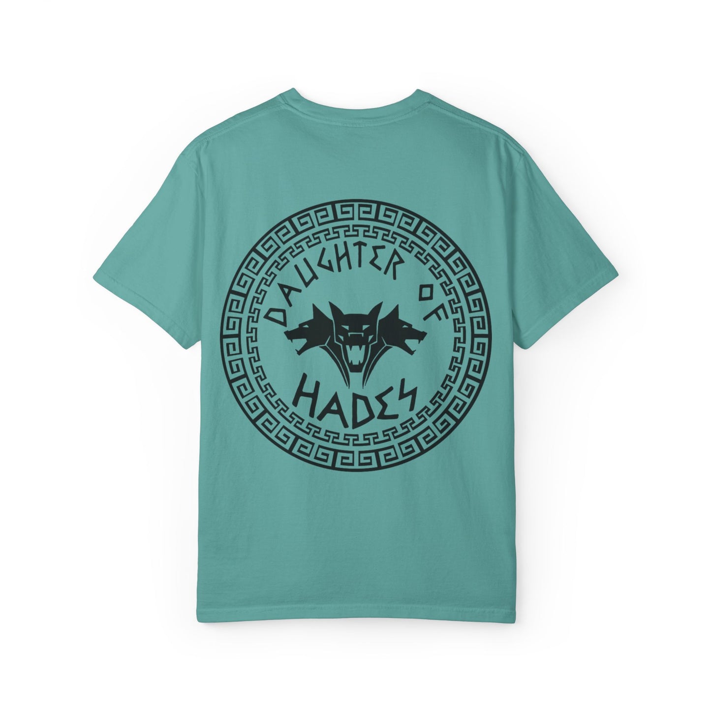 Daughter of Hades T-Shirt — Greek Mythology Cerberus Back Graphic