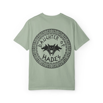 Daughter of Hades T-Shirt — Greek Mythology Cerberus Back Graphic