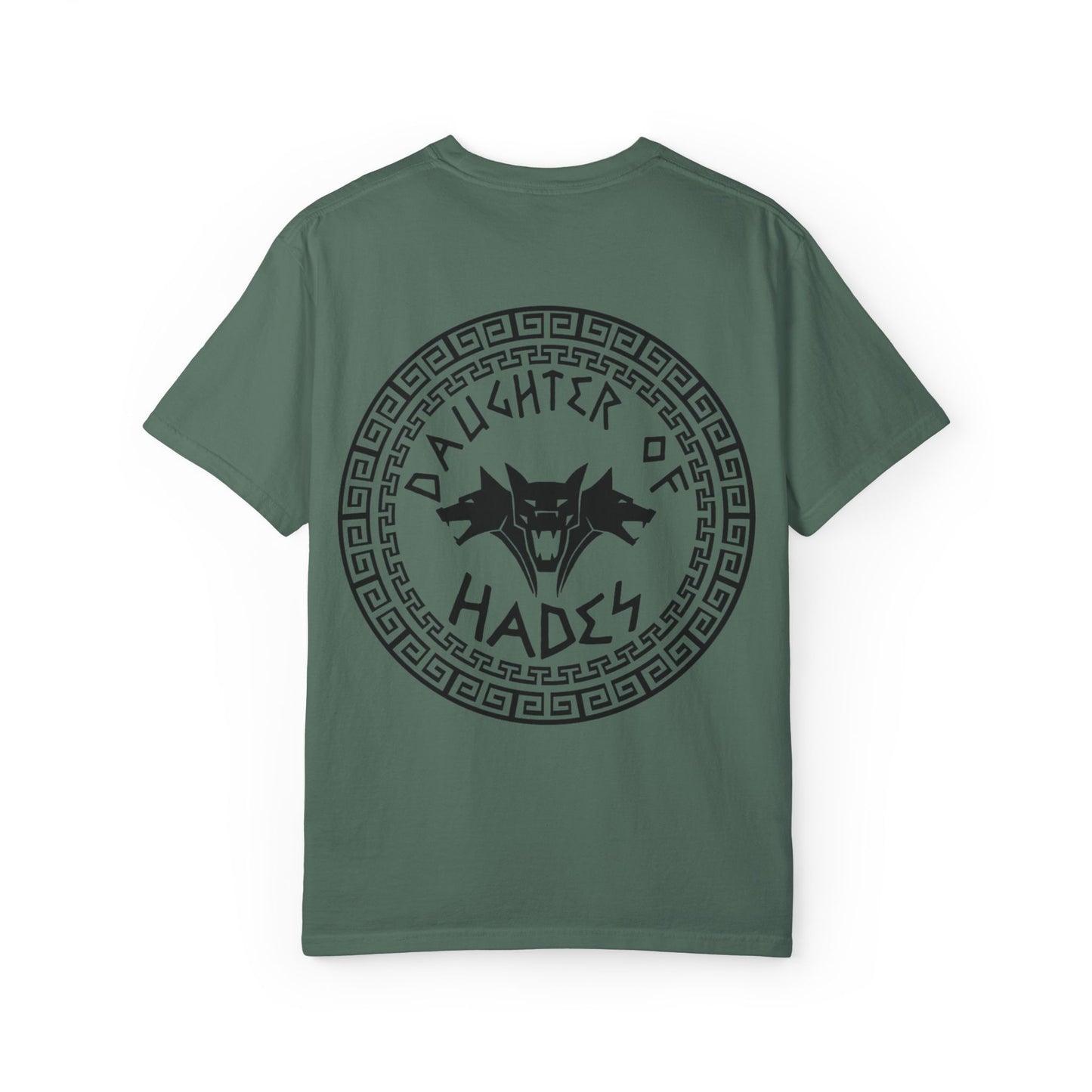 Daughter of Hades T-Shirt — Greek Mythology Cerberus Back Graphic