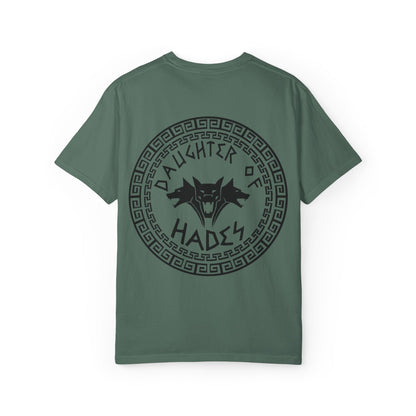 Daughter of Hades T-Shirt — Greek Mythology Cerberus Back Graphic