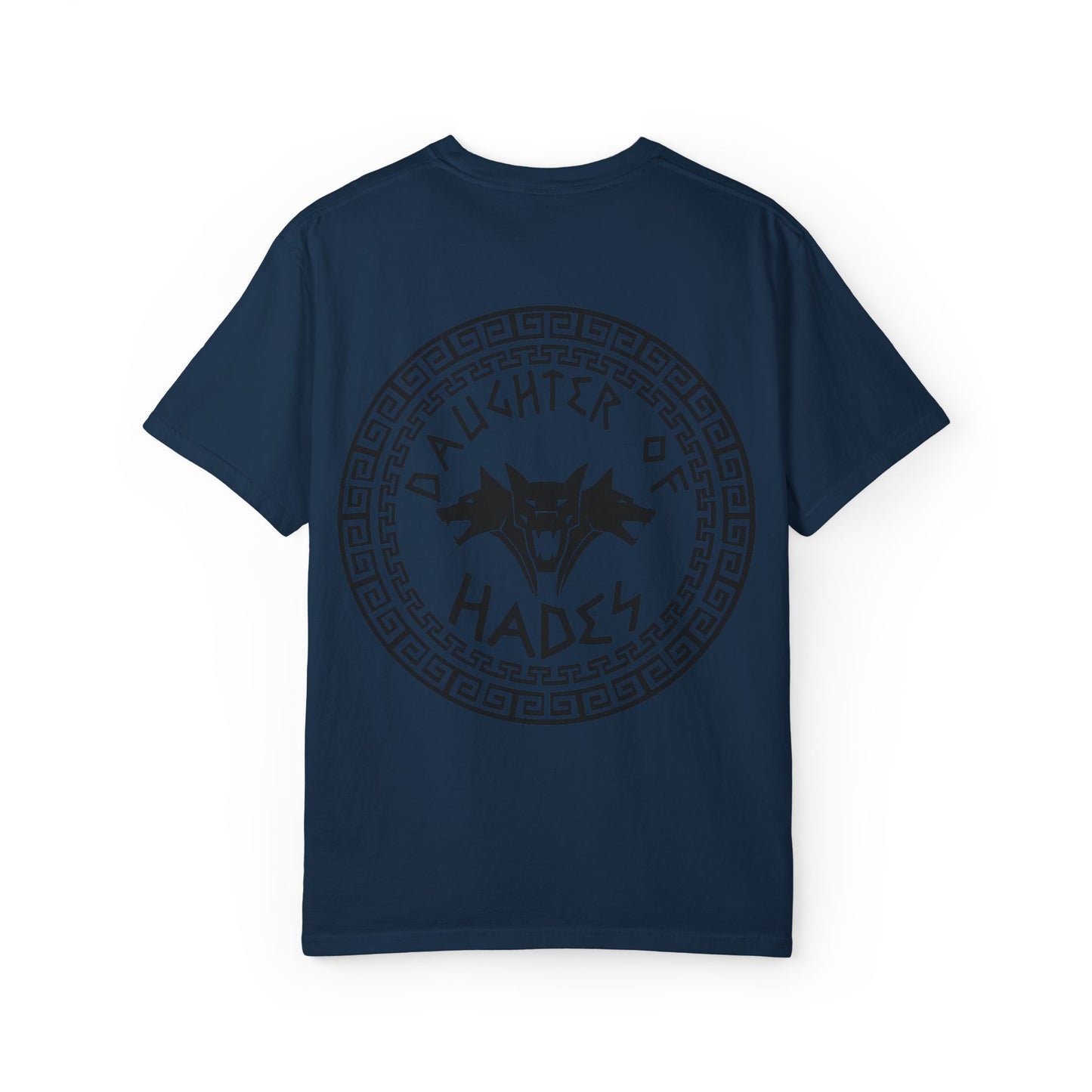 Daughter of Hades T-Shirt — Greek Mythology Cerberus Back Graphic