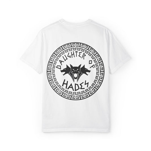 Daughter of Hades T-Shirt — Greek Mythology Cerberus Back Graphic